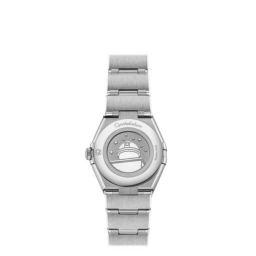 Đồng Hồ Omega Constellation Quartz 28 mm Nữ Xanh Xám